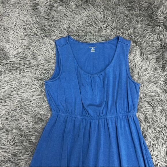 Lands End Sleeveless Blue Dress Size Extra Small - Picture 2 of 8